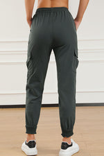 Drawstring High Waist Joggers With Pockets