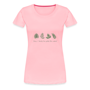 Plants Women’s Premium T-Shirt - pink