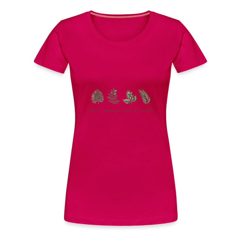 Plants Women’s Premium T-Shirt - dark pink