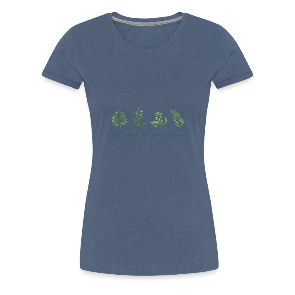 Plants Women’s Premium T-Shirt - heather blue