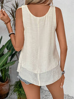 Layered Scoop Neck Wide Strap Tank