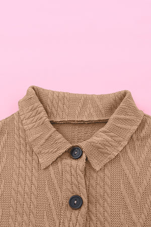 Button Up Drop Shoulder Jacket