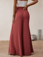 Perfee Frill Tied Wide Leg Pants