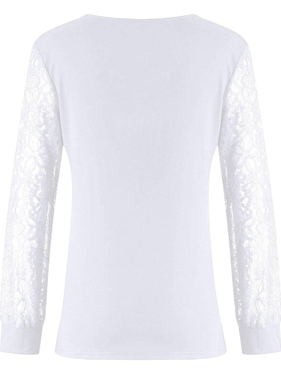 Full Size Lace Detail V-Neck Long Sleeve Blouse