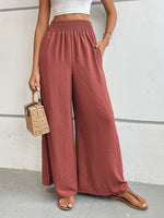 Perfee Wide Leg Pants with Pockets