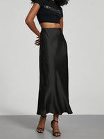 High Rise Midi Skirt