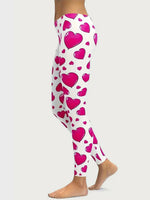 Heart Print Skinny Pants