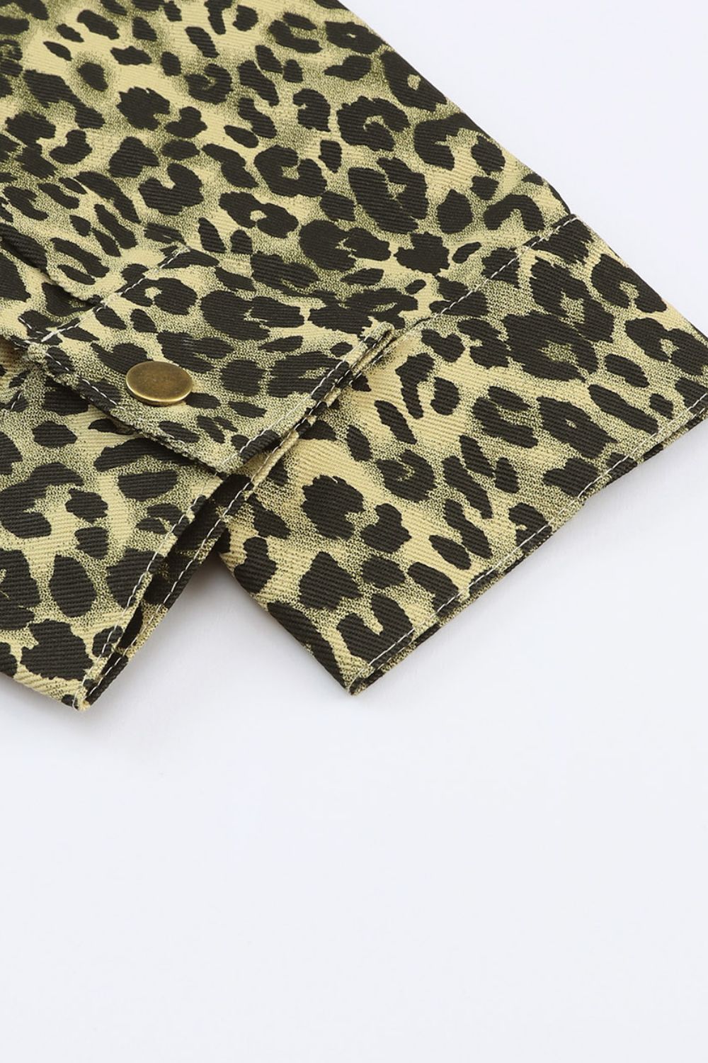 High-Low Leopard Snap Down Shacket