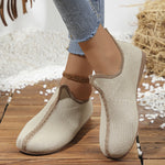 Mesh Round Toe Flat Sneakers