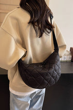 Quilted Adjustable Strap Crossbody Bag