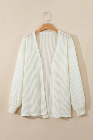 Open Front Long Sleeve Cardigan