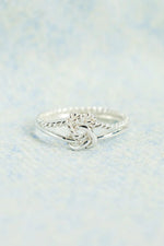 925 Sterling Silver Knotted Ring