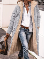 Plus Size Zip Up Sherpa Hooded Coat