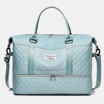 Diamond Grid Oxford Cloth Oversize Travel Bag