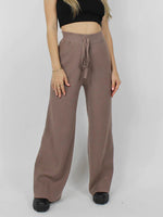 Ribbed Wide Leg Sweater Pants