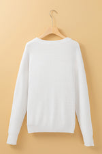 HELLO PUMPKIN Round Neck Long Sleeve Sweater