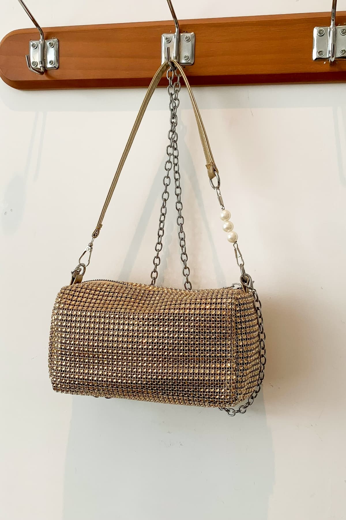 Openwork Crossbody Bag with Removable Strap