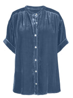 Ruched Round Neck Short Sleeve Shirt