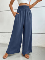 Perfee Wide Leg Pants with Pockets