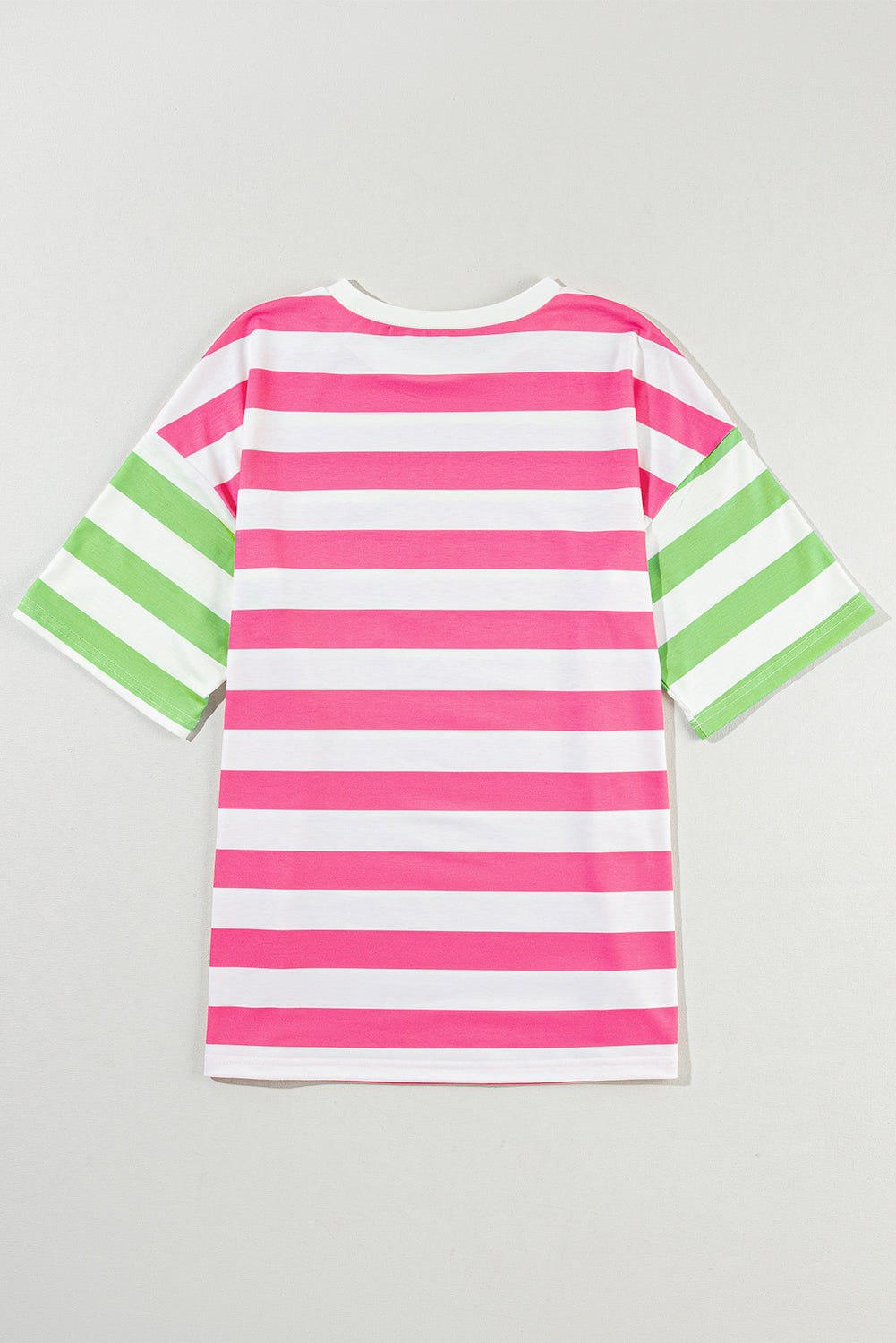 Striped Round Neck Half Sleeve T-Shirt