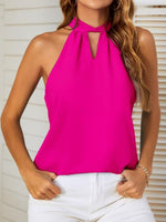 Mandy Cutout Grecian Neck Tank