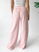 Ribbed Wide Leg Sweater Pants