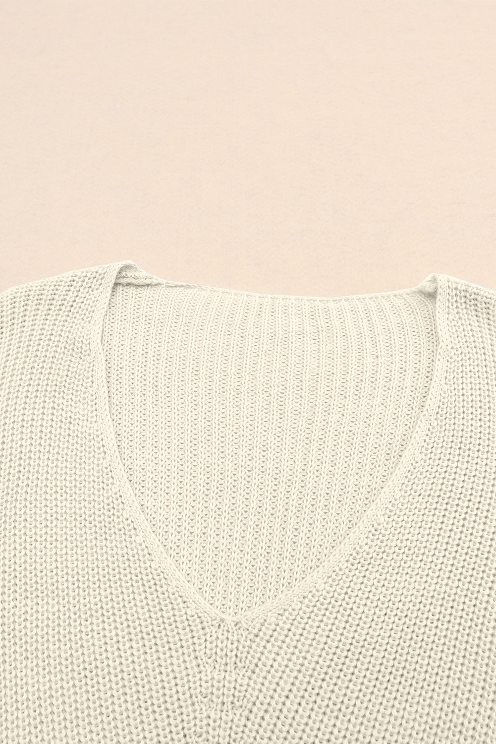 V-Neck Drop Shoulder Sweater