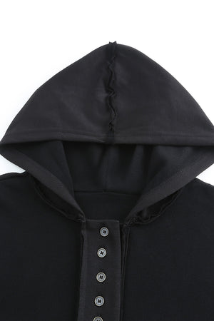 Exposed Seam Long Sleeve Hoodie