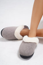 Thermal Faux Fur Round Toe Slippers