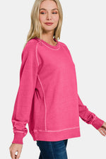 Zenana Full Size Pigment Dyed French Terry Sweatshirt