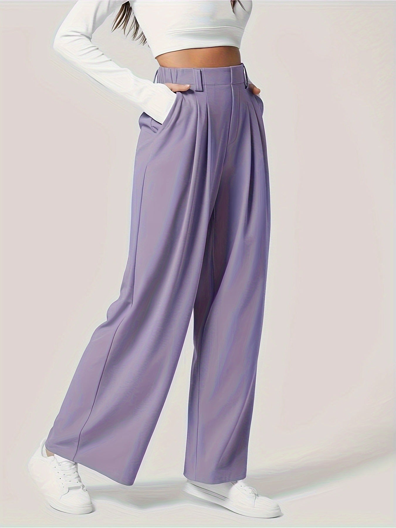 Wide Leg Pants with Pockets