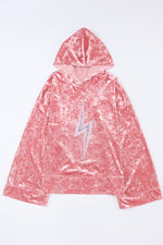 Thunderbolt Sequin Long Sleeve Hoodie