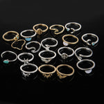 Alloy Multiple Shapes 19-Piece Ring Set