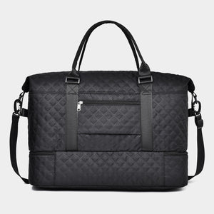 Diamond Grid Oxford Cloth Oversize Travel Bag