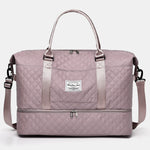 Diamond Grid Oxford Cloth Oversize Travel Bag