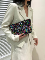 Sequin Clutch with Zipper