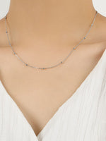 925 Sterling Silver Beaded Necklace