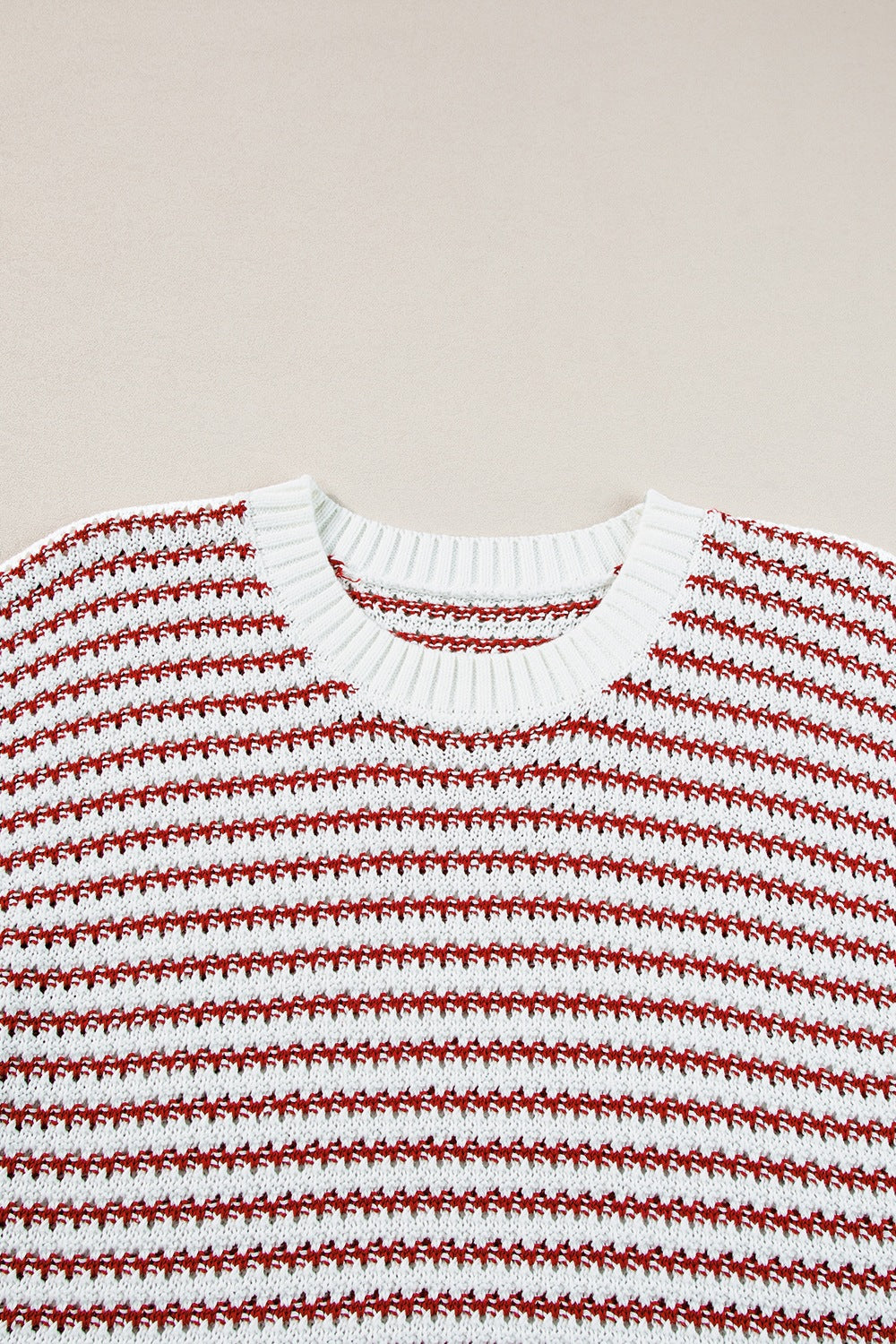 Round Neck Striped Sweater Vest