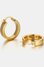 Gold-Plated Brass Huggie Earrings