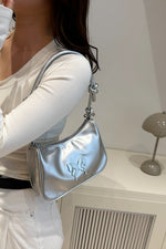 Butterfly PU Leather Knotted Strap Shoulder Bag