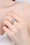 1 Carat Moissanite 925 Sterling Silver Ring