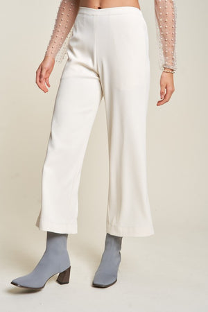 Davi & Dani Wide Leg Mid-Rise Pants