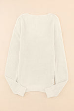 V-Neck Drop Shoulder Sweater