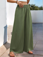 Perfee Smocked Wide Leg Pants