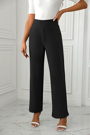 High Waist Straight Leg Pants