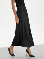 High Rise Midi Skirt