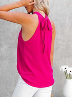 Mandy Cutout Grecian Neck Tank