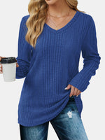 V-Neck Long Sleeve T-Shirt