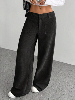 Wide Leg Pants with Pockets