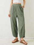 Lovelet Elastic Waist Wide Leg Pants